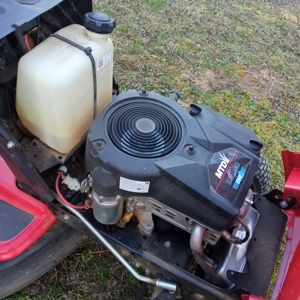 Fűnyíró traktor MTD96 típusú kis piros pótkocsival vagy anélkül eladó  - kép 4