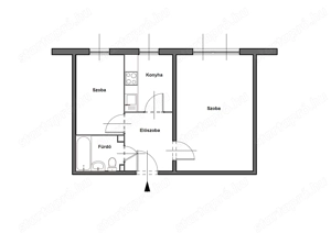 Felújított napfényes másfél szobás lakás - kép 9