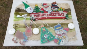 Karácsonyi világító ablakdísz eladó