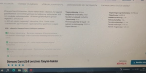 Daewoo fűnyíró traktor  - kép 6