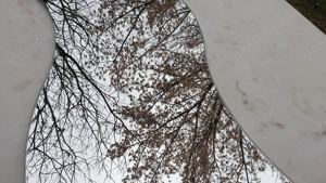 Hullámos fali tükör eladó, 80 cm - kép 5