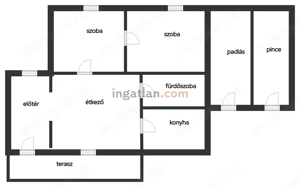 Taksony központjához közel felújított földszintes 71 nm 2 szobás családi ház 575 nm telekkel - kép 16