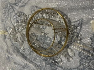 Eladó jó állapotú Vintage Üveg Kristály Csillár  - kép 2