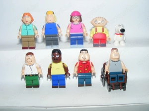 Lego Family Guy Peter Lois Meg Stewie Chris Brian Quagmire Swanson figura 9db ÚJ - kép 3