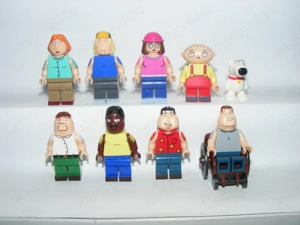 Lego Family Guy Peter Lois Meg Stewie Chris Brian Quagmire Swanson figura 9db ÚJ - kép 2