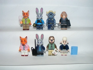 Lego Zootropolis Zootopia figurák Nick Judy Bogo Villám Nyájasbari figura 8db ÚJ - kép 5