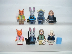 Lego Zootropolis Zootopia figurák Nick Judy Bogo Villám Nyájasbari figura 8db ÚJ - kép 2