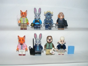 Lego Zootropolis Zootopia figurák Nick Judy Bogo Villám Nyájasbari figura 8db ÚJ - kép 4