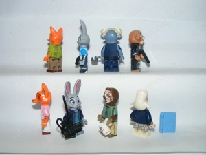 Lego Zootropolis Zootopia figurák Nick Judy Bogo Villám Nyájasbari figura 8db ÚJ - kép 7