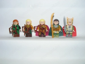 Lego Gyűrűk Ura Hobbit figurák Legolas Elrond Thranduil Haldir Tauriel figura 5db ÚJ