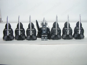 Lego Gyűrűk Ura Hobbit figurák Angmari Boszorkánykirály + 6 Gyűrű lidérc figura ÚJ - kép 6