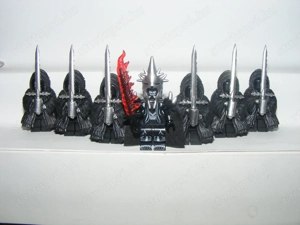 Lego Gyűrűk Ura Hobbit figurák Angmari Boszorkánykirály + 6 Gyűrű lidérc figura ÚJ