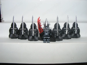 Lego Gyűrűk Ura Hobbit figurák Angmari Boszorkánykirály + 6 Gyűrű lidérc figura ÚJ - kép 3