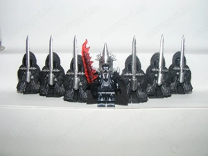 Lego Gyűrűk Ura Hobbit figurák Angmari Boszorkánykirály + 6 Gyűrű lidérc figura ÚJ - kép 2