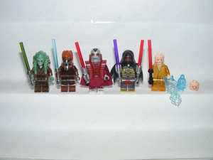 Lego Star Wars figurák Darth Revan Desolous Kit Fisto Plo Koon Snoke 5db új - kép 3