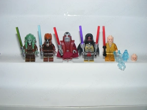Lego Star Wars figurák Darth Revan Desolous Kit Fisto Plo Koon Snoke 5db új - kép 4