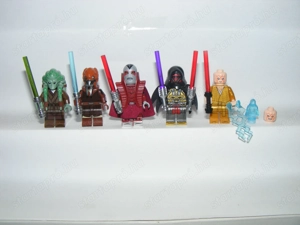 Lego Star Wars figurák Darth Revan Desolous Kit Fisto Plo Koon Snoke 5db új - kép 2