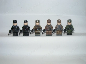 Lego 2. Világháborús Német Álcázott Páncélos hadosztály figurák katonák 6db ÚJ - kép 5