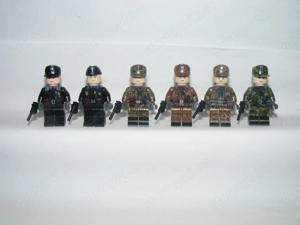 Lego 2. Világháborús Német Álcázott Páncélos hadosztály figurák katonák 6db ÚJ - kép 2