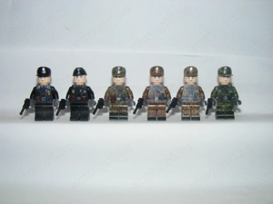 Lego 2. Világháborús Német Álcázott Páncélos hadosztály figurák katonák 6db ÚJ - kép 6