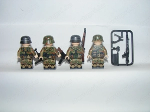 Lego 2. Világháborús Német Mocsári Álcás 43. légierő MP40 STG44 MG42 katona ÚJ - kép 4