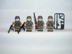 Lego 2. Világháborús Német Mocsári Álcás 43. légierő MP40 STG44 MG42 katona ÚJ - kép 3