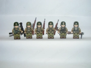 Lego 2. Világháborús Amerikai US Army Rangers Ranger ezred katonák 6db katona ÚJ - kép 5