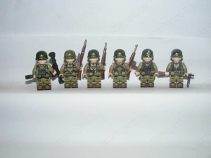 Lego 2. Világháborús Amerikai US Army Rangers Ranger ezred katonák 6db katona ÚJ - kép 2