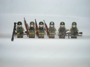Lego 2. Világháborús Amerikai US Army Rangers Ranger ezred katonák 6db katona ÚJ - kép 3