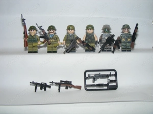 Lego Vietnámi háborús Amerikai hadsereg és Vietkong gyalogos katonák 6db katona ÚJ - kép 6