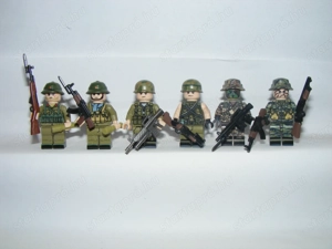 Lego Vietnámi háborús Amerikai hadsereg és Vietkong gyalogos katonák 6db katona ÚJ - kép 3