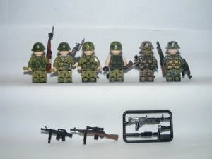 Lego Vietnámi háborús Amerikai hadsereg és Vietkong gyalogos katonák 6db katona ÚJ - kép 7