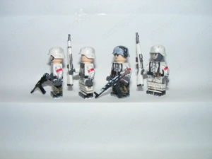 Lego 2. Világháborús Német katonák Havasi Alakulat Téli egyenruhás katona 4db ÚJ - kép 9