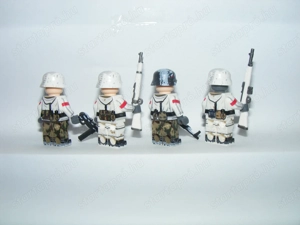 Lego 2. Világháborús Német katonák Havasi Alakulat Téli egyenruhás katona 4db ÚJ - kép 8