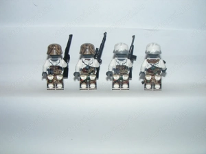 Lego 2. Világháborús Német Arctic katonák Mesterlövész Felderítő Tiszt 4db katona ÚJ - kép 5
