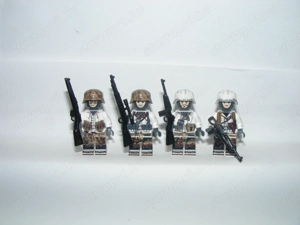 Lego 2. Világháborús Német Arctic katonák Mesterlövész Felderítő Tiszt 4db katona ÚJ - kép 3