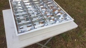 4x18W tükrös neon armatúra eladó, süllyeszthető - kép 3