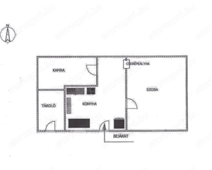 Eladó Szokolya központjában egy telken, 2 külön helyrajzi számon lévő házrész.   - kép 16