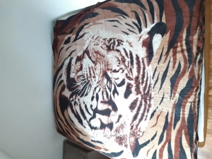 Tigris mintás ágytakaró pléd 220x200cm - kép 4