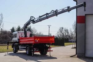 MAN TGM 18.240 4x4 háromoldalra billenőplatós darugémes teherautó - kép 7