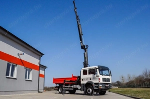 MAN TGM 18.240 4x4 háromoldalra billenőplatós darugémes teherautó - kép 8