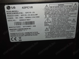LG 42PC1R plazma TV 107cm működő - kép 4