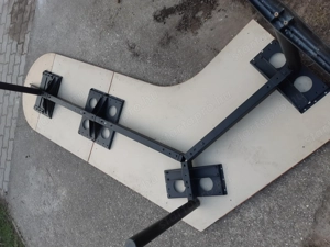 Hatalmas tárgyalóasztal íróasztal, variálható 285x165x135cm - kép 4