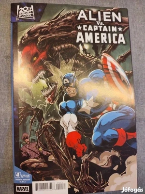 Alien vs Captain America #4 custom cover  Állapot NM  Angol