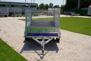 Új billenős utánfutó (250x135cm) - rácsos magasítóval - akciósan bruttó 658.000 Ft - kép 3