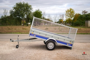 Új billenős utánfutó (250x135cm) - rácsos magasítóval - akciósan bruttó 658.000 Ft - kép 4