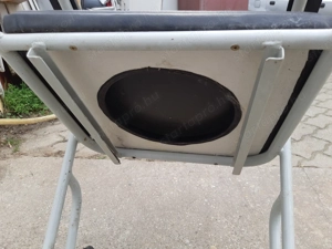 Kerekes szék, szürke szobai WC - kép 5