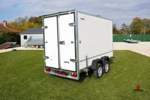 Új 2 tengelyes dobozos utánfutó (300x180x147cm) most akciósan 1.790.000 Ft - kép 3