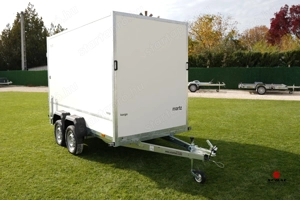 Új 2 tengelyes dobozos utánfutó (300x180x147cm) most akciósan 1.790.000 Ft - kép 7