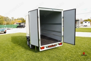 Új 2 tengelyes dobozos utánfutó (300x180x147cm) most akciósan 1.790.000 Ft - kép 5